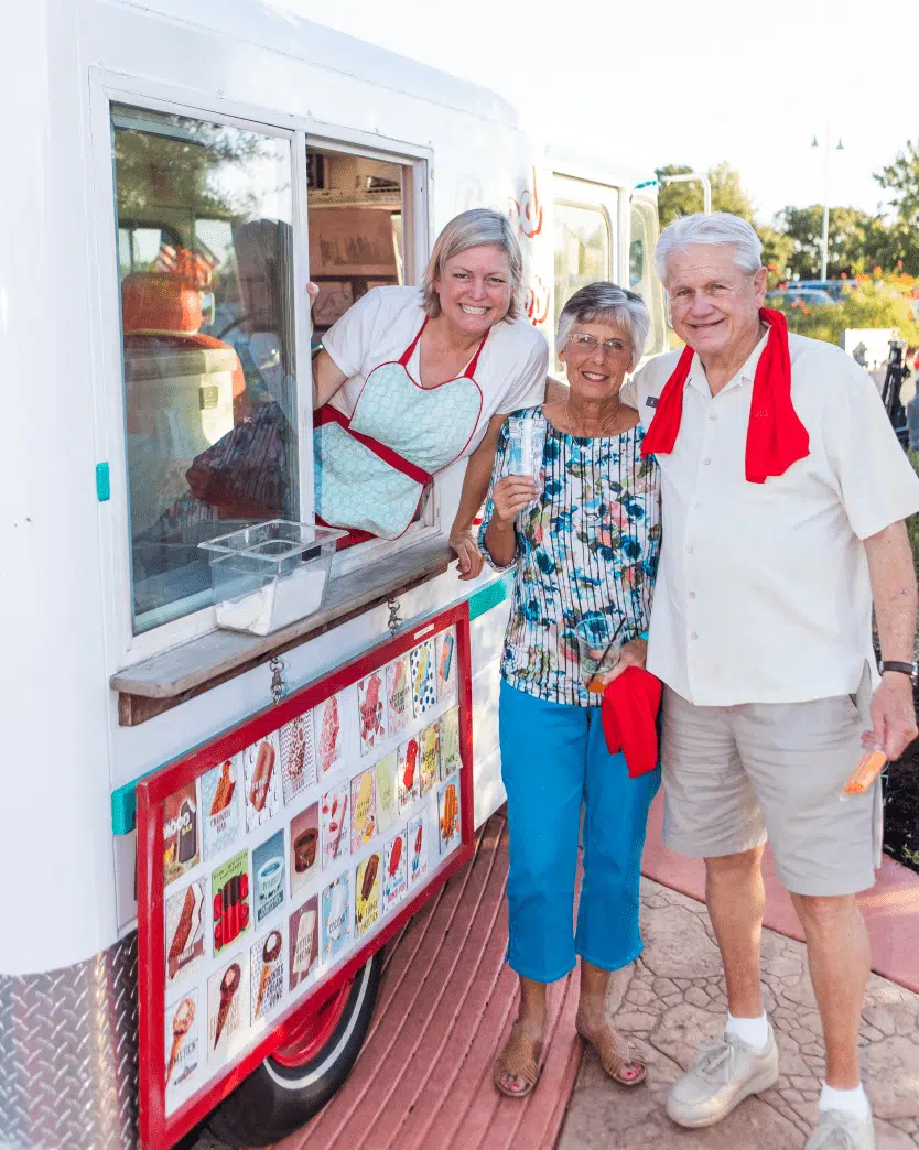 Residents Having Ice Cream in KT