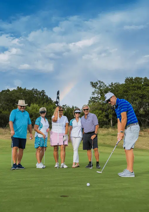 Golf Games on a Sunny Day With Friends in KT